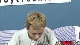 Nice guy answers questions before stripping and jerking off Boy Crush - SeeBussy.com