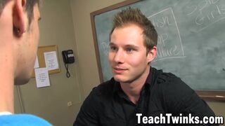 Teacher Tyler Andrews anal plows twink student Adrian Layton Gay Life Network - SeeBussy.com