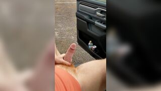 Dick out at the park while people drive by... 420sexy4U - SeeBussy.com