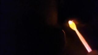 Small Dick Moaning In Ecstasy With Electro Shock Glass Wand Fit Asian