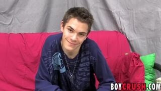Twink Thomas Cooper strokes dick after getting interviewed Boy Crush - SeeBussy.com