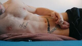 Playing with big balls and uncut cock KyleBern - SeeBussy.com