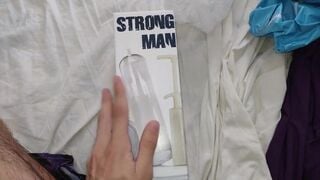 unboxing Strong man ( dick exercise ) first look nathan nz - Amateur Gay Porno