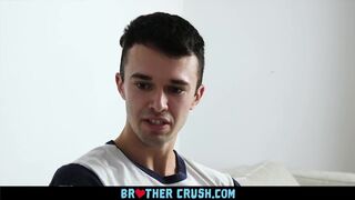 BrotherCrush - Older Stepbrother Fucks his little Boy Raw and Breeds him
