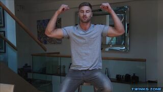 Big dick son rimjob and cumshot