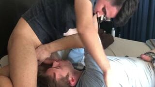 Blowing my Hung Roommate and Swallowing his Load