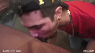 Babyface Jalen Throat Fucked by Thick BBC - TimSuck - Free Gay Porn 2