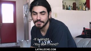 LatinLeche - Cute Latino Hipster gets A Sticky Cum Facial