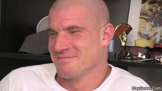 Hunks are degustating cum explosion for the first time - Gay Porn Video