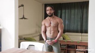 Maskurbate Hung Hunk Masturbates with Toys Maskurbate