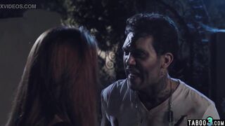 Petite teen group fucked by bisexual zombies on a grave