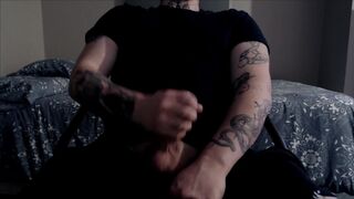 Massive Cock gets wanked Hard. Ash Stamina