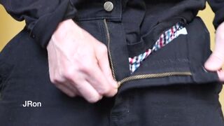 unzipping uncircumcised penis in high definition JasonRon01