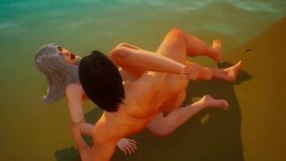 Futa hot fucks a stranger at the seaside wild life sex YR Lesnik