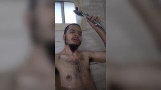 Worker having a lot fun in shower nathan nz