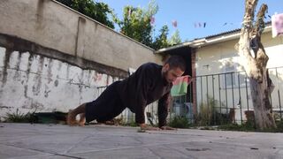 doing some flex to get muscle nathan nz