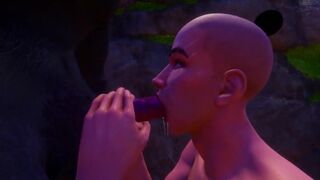 Made a blowjob to a furry werewolf and got furry cum anime hu