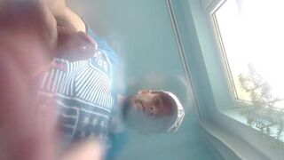 Dripping cum on your face and in your eyes KyleBern