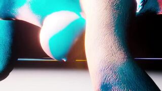 Furry Eva loves a huge furry cock YR Lesnik