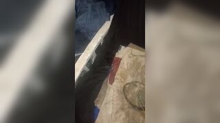 Pissing same clothes, you'll see they been wrote on cummin in shorts