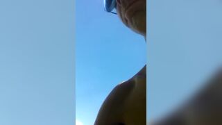 Skinny cuming outdoor skinnybodyman