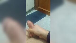 Stroking my huge cock Smoky Joey