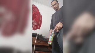 Faggot Urining inside listerine bottle nathan nz 2