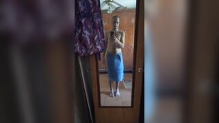 at the mirror before getting in the shower nathan nz 2