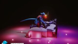 Dragon Hybrid and Flamedramon GAY 2 v2 Dragonboyhug