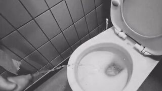 Noir Pissing, Onto Perfect Black And White Canvas¡ EvilTwinks