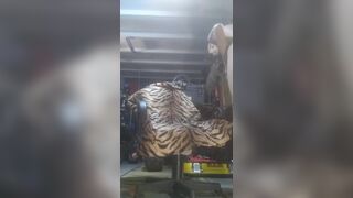 kinky masturbation a shovel and a huge dildo skinny man skinnybodyman