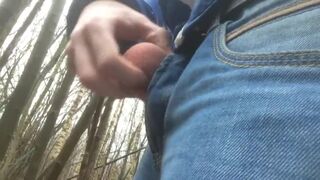 Jerking my big dick en cumming - public jerk off smellmydick