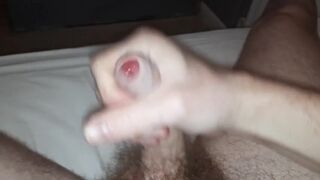 Quickie; My Horny Cock Covered In Precum ⁄ Ejeculating ⁄ UNCUT DICK ⁄ Big Cumshot EvilTwinks