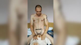 Cum inside with moaning and nice orgasm⁄ Skinny athletic hairy body⁄4k KyleBern
