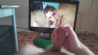 I masturbate and cum on Eva Elfie 69PornoX 2