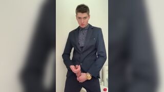 Big cumshot from teen boy David Six 2