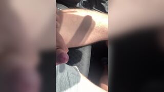 handjob in the car on the road David Six 2