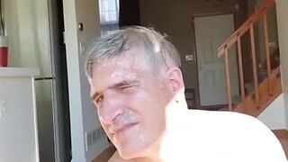 Master cums on my face, slow mo instant replay BottomSlutCO