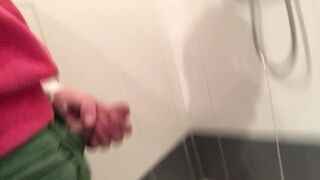 pissing in shower with my smelly dick smellmydick 2