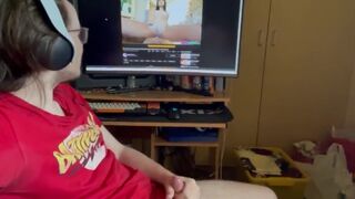Wanking to pornhub video averageCockWanker