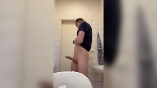 Teen boy cumming on the toilet David Six