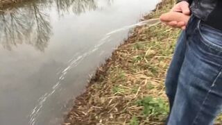 I love to do boys stuff in public - pissing in public smellmydick
