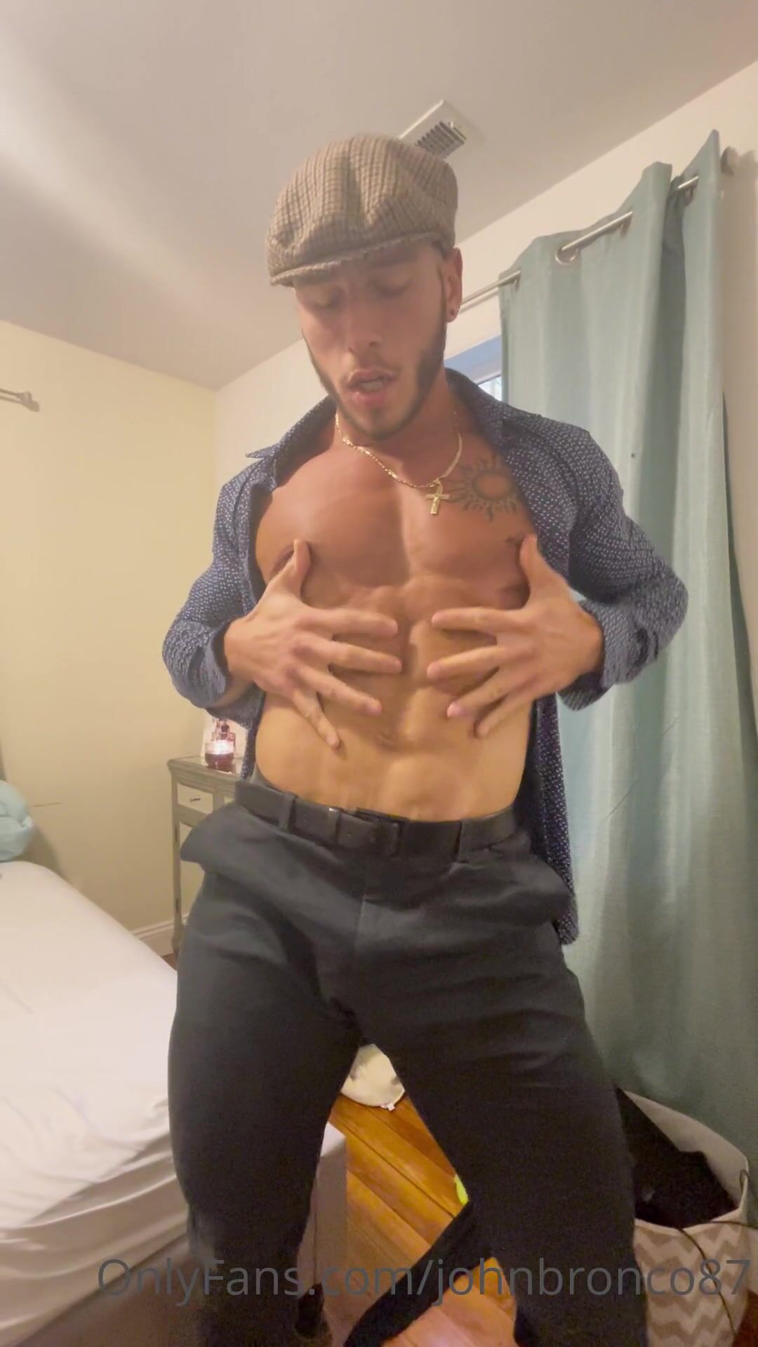 OnlyFans - John Bronco - 2021-10-29 showing off my tight taught ass in slacks and nice clothes