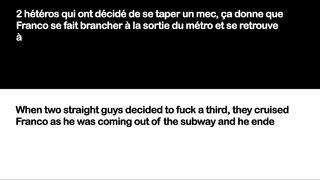 Franco gets loaded by two straight guys
