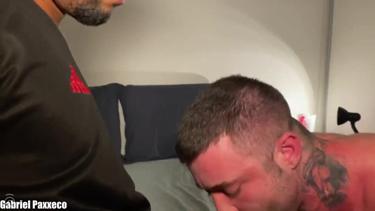 RawFuckClub - Blessed Gets Double-Fucked by Two Hunks Part 1 - free gay porn