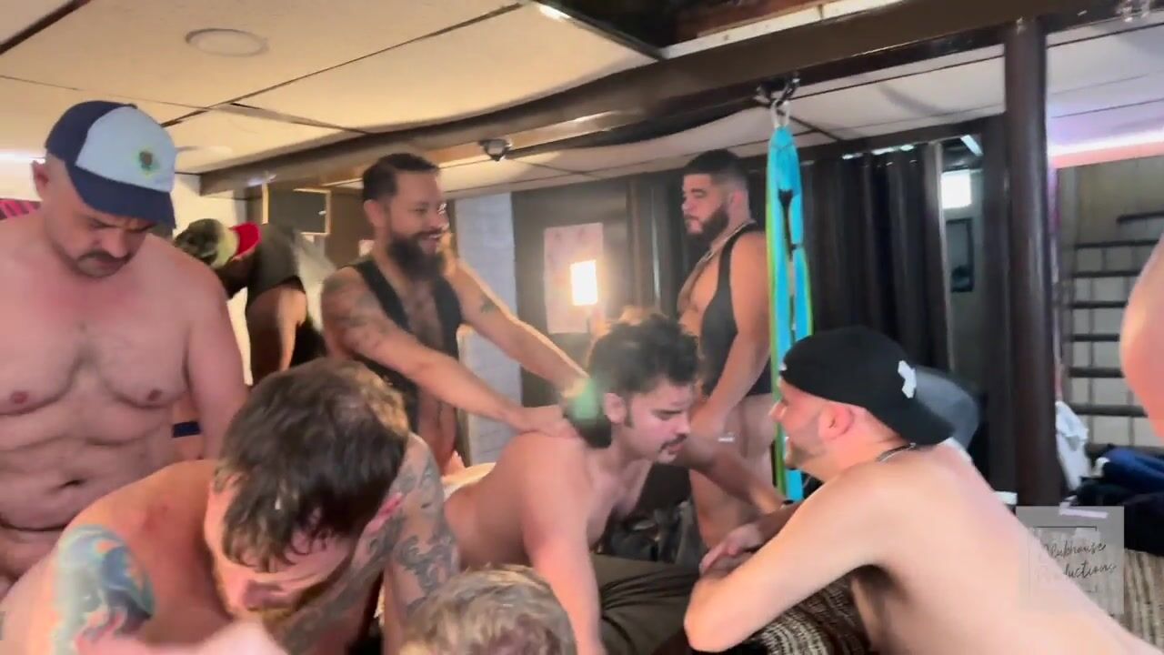 RawFuckClub - Coops Bottom Bash Birthday Orgy - Part 1 - free gay porn