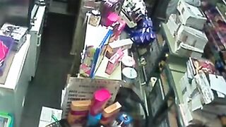 Str8 Caught Fucking On Security Camera In Store