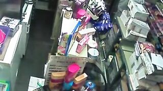 Str8 Caught Fucking On Security Camera In Store