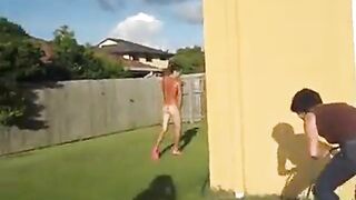 Tirando A Roupa Do Loirinho A Forca