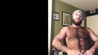 hairy lumberjack shows off his cock no cum7